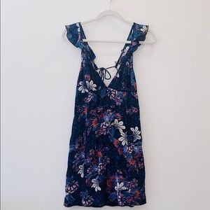 Free People Floral Sundress with tie back